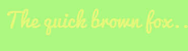 Image with Font Color E5F779 and Background Color ACF780